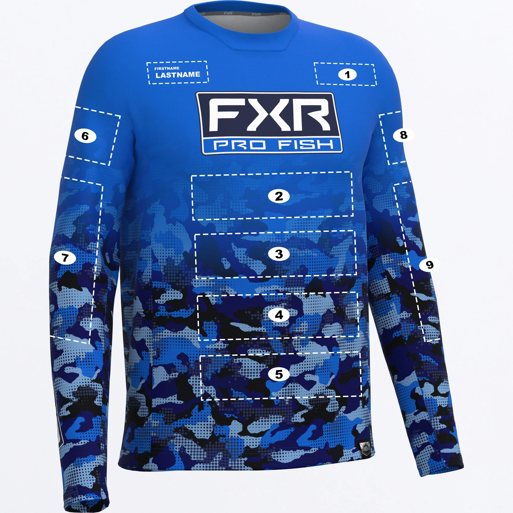 Men's Custom Derby Drift Camo Air UPF Longsleeve - Image 2