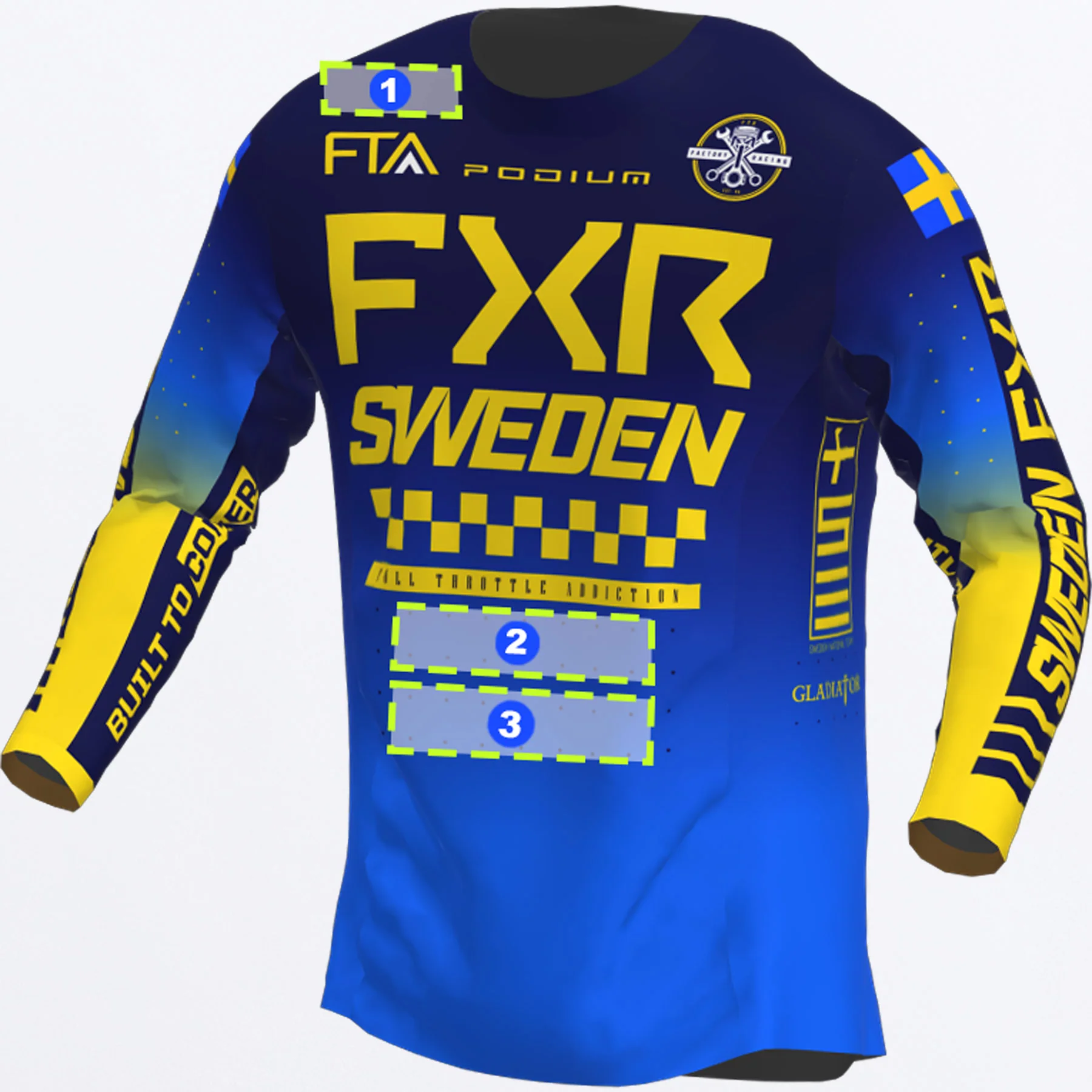 Sweden Custom Revo MX Jersey