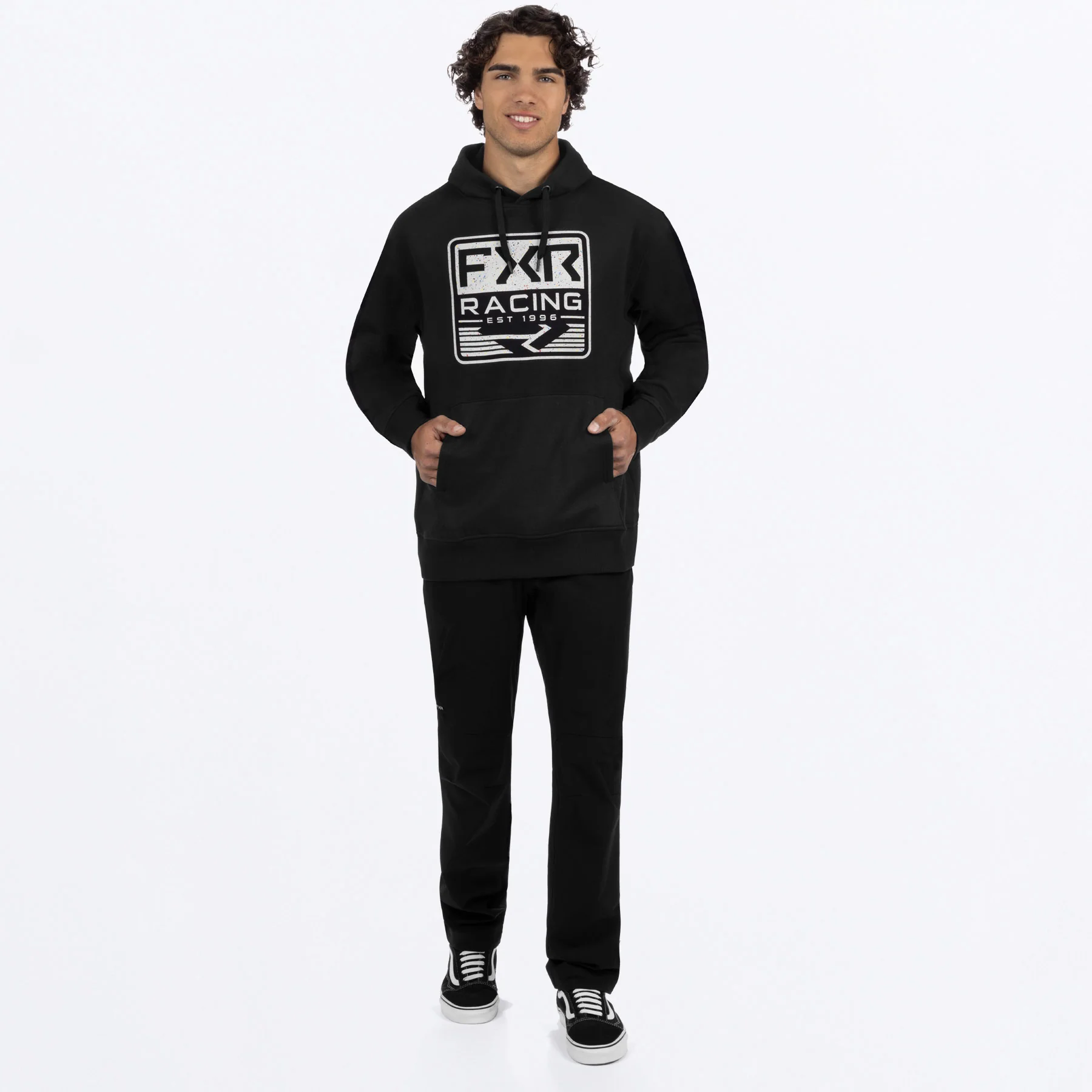 Emblem Cotton Pullover Hoodie - Image 3