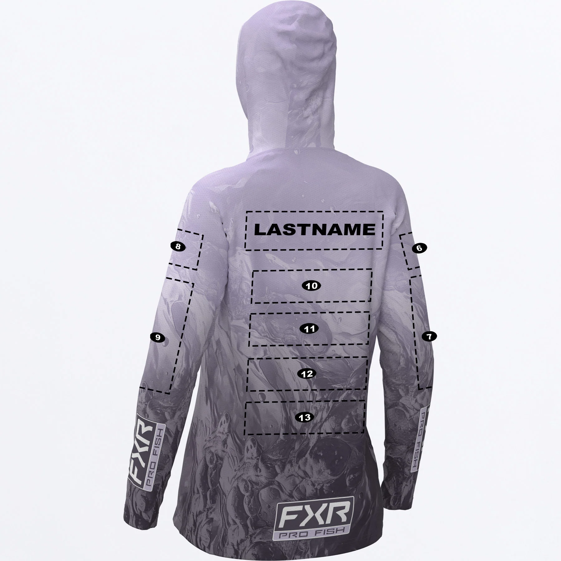 Women's Custom Derby Swell Air UPF Pullover Hoodie - Image 2