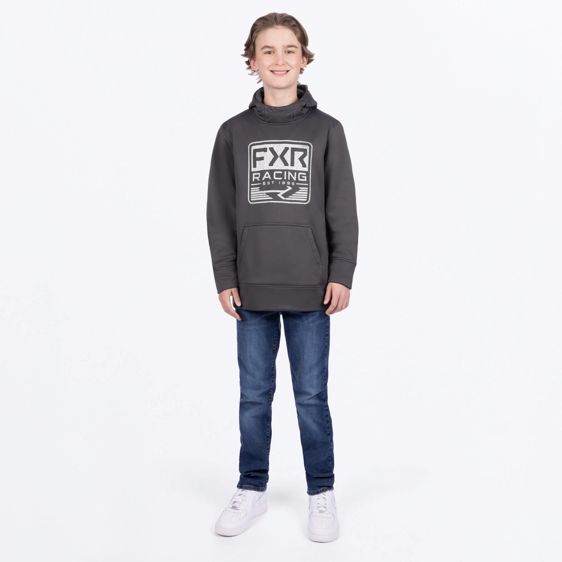 Youth Emblem Tech Pullover Hoodie - Image 4
